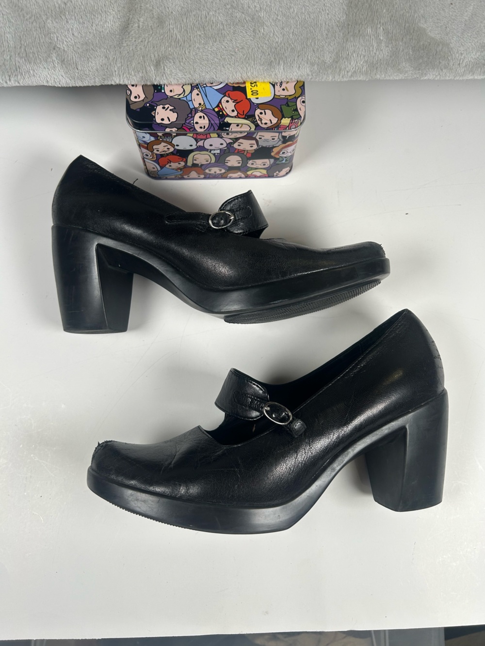 Dansko Classic Black Mary Jane Heels - Women's Comfort Pump - Picture 5 of 11